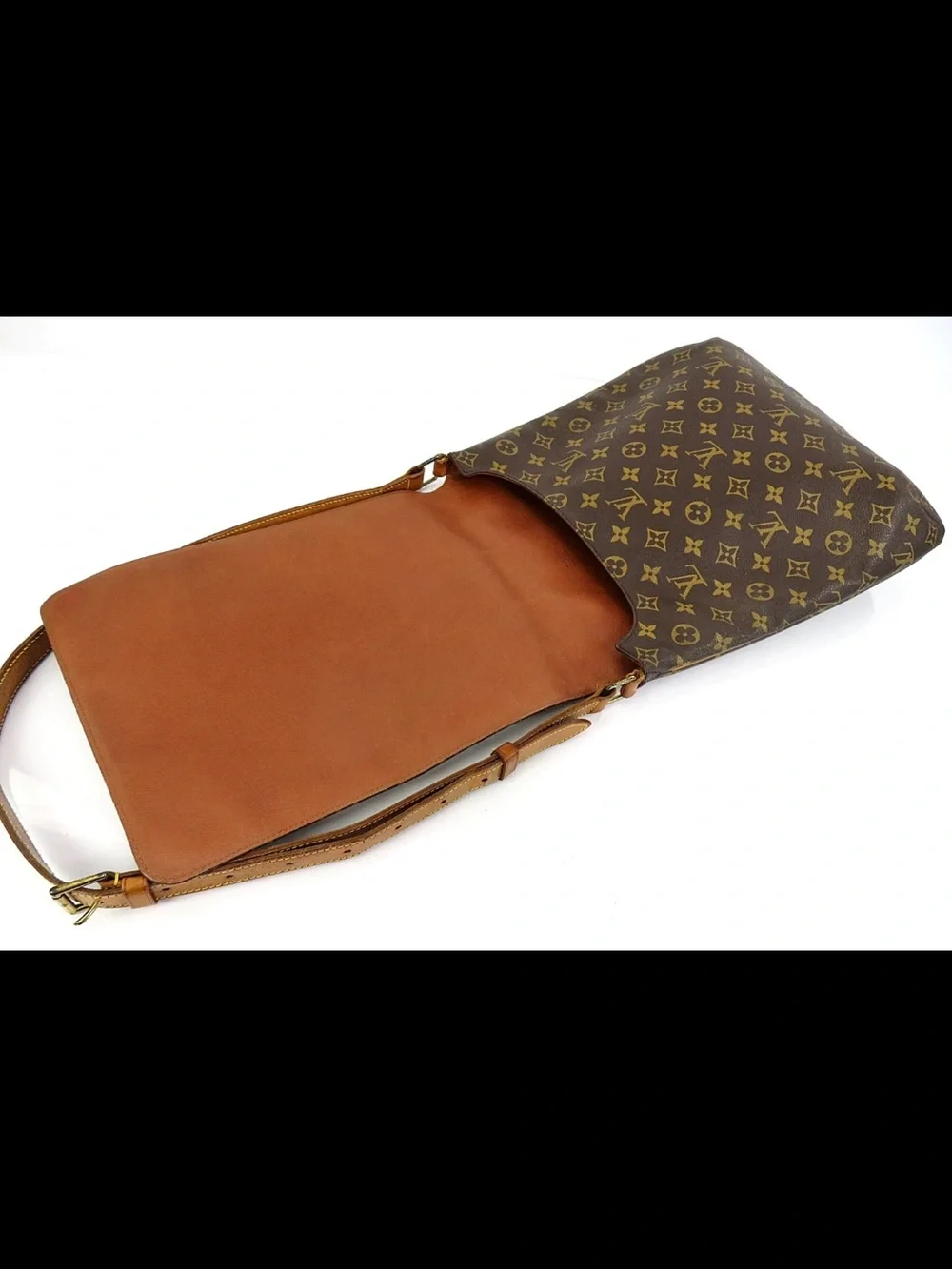 Louis Vuitton Monogram Canvas Messenger Bag in Brown and Tan